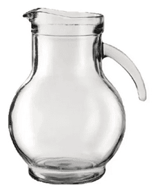 JARRA VIDRIO 1.5 L BOMBE LISA/RAYADA