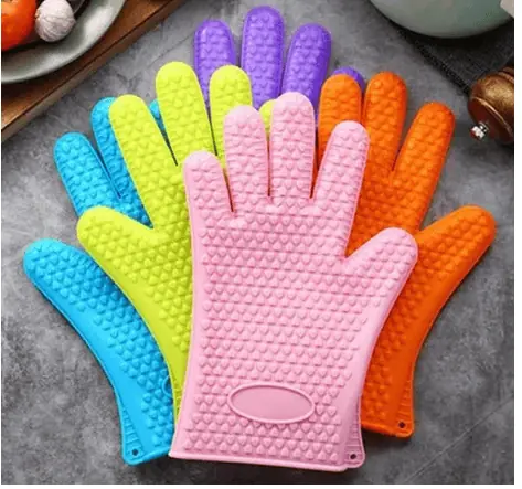 GUANTE MANOPLA SILICONA HORNO COCINA AGARRADERA