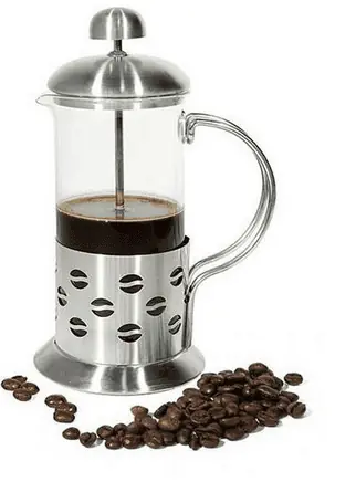 CAFETERA EMBOLO ACERO INOXIDABLE 600 ML