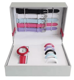 SET RELOJ DAKOT ESTUCHE MALLAS INTERCAMBIABLES GARANTIA