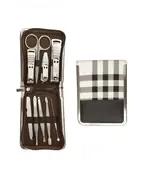 SET MANICURA COMPLETO 9 PIEZAS ACERO ESTUCHE PREMIUN