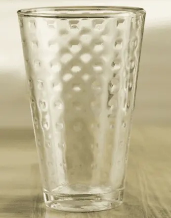 VASO VIDRIO CONICO LARGO PECAS 400 ML