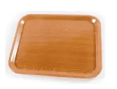 BANDEJA RECTANGULAR SIMIL MADERA MELAMINA 43 X 32 CM