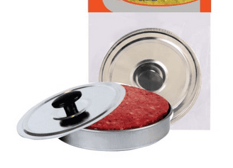 MOLDE HAMBURGUESA CON TAPA Y AGUJEROS SUPER