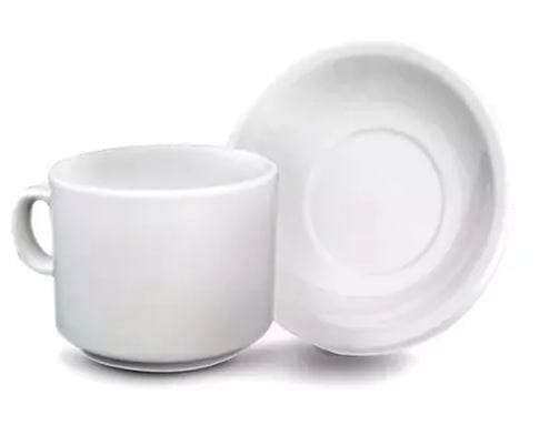 TAZA DE TE CON PLATO PORCELANA