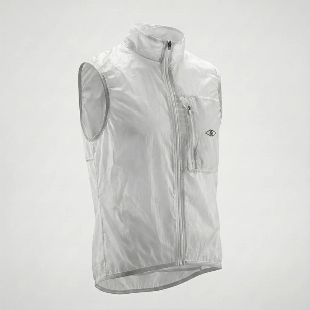 chaleco origami blanco ziroox