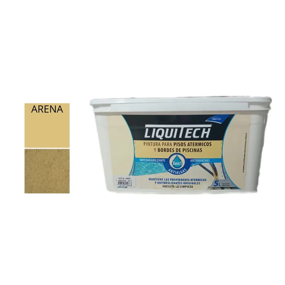 Liquitech Pintura P/ Pisos Atermicos x 5 lt Color Arena