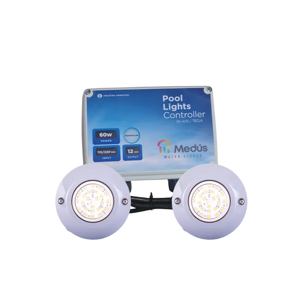 Conjunto de luces MEDUS, BLANCA FRIA más controlador monocromo