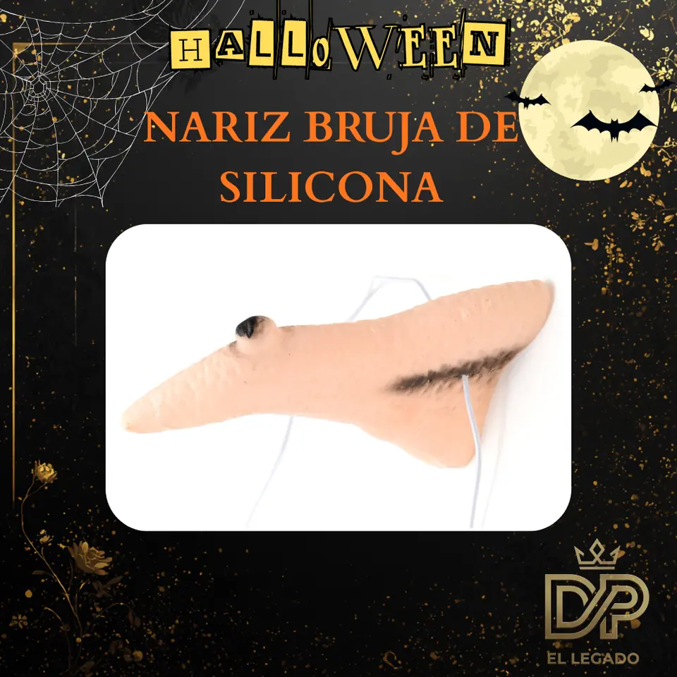 Nariz bruja de silicona x1