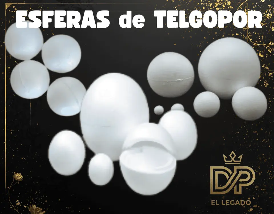 Esfera telgopor Nº12 - x5 unidades