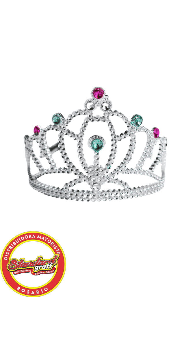 Corona Princesa con Diamantes x6 unidades