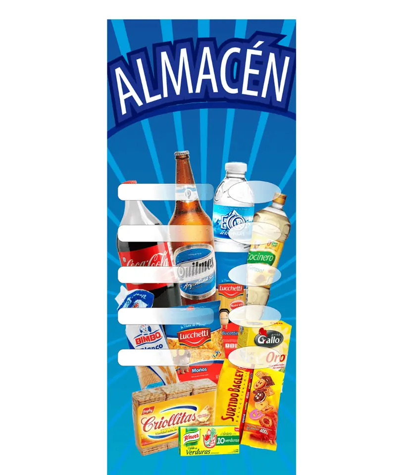 Banner Comercial Lona Vinìlica Almacèn - x 1 unidad