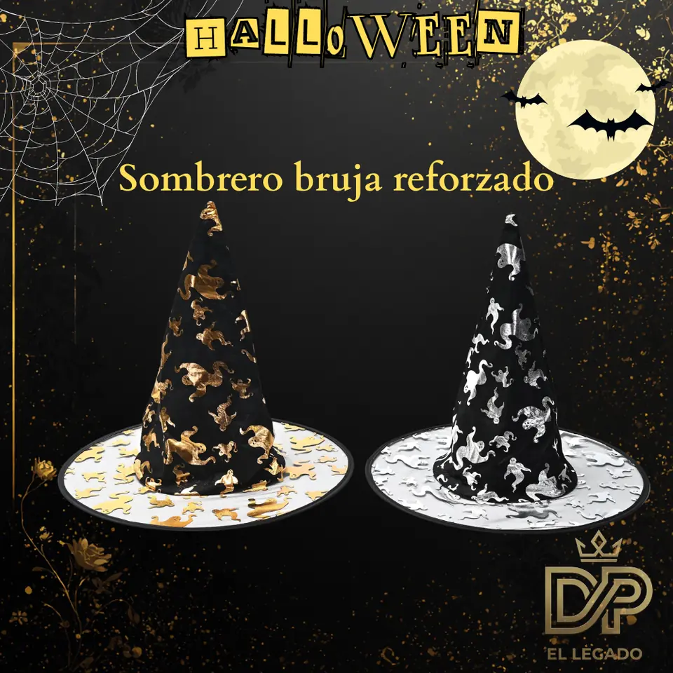 Sombrero de Bruja reforzado x1