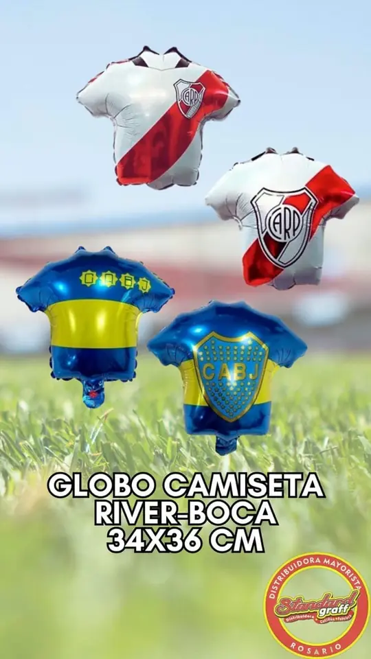 Globo camiseta 34x36cm - BOCA - x5
