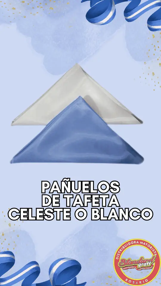Pañuelo triangular tafeta x1 Blanco