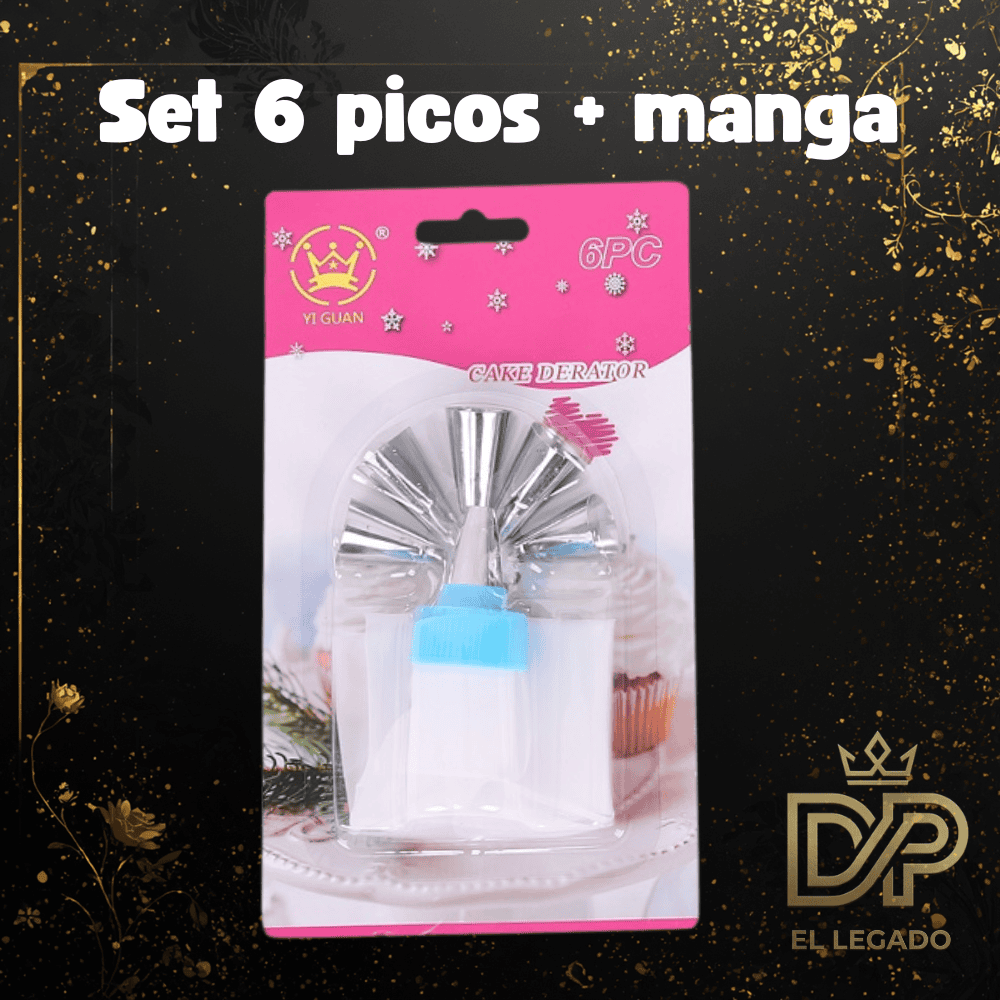 Set 6 picos + manga