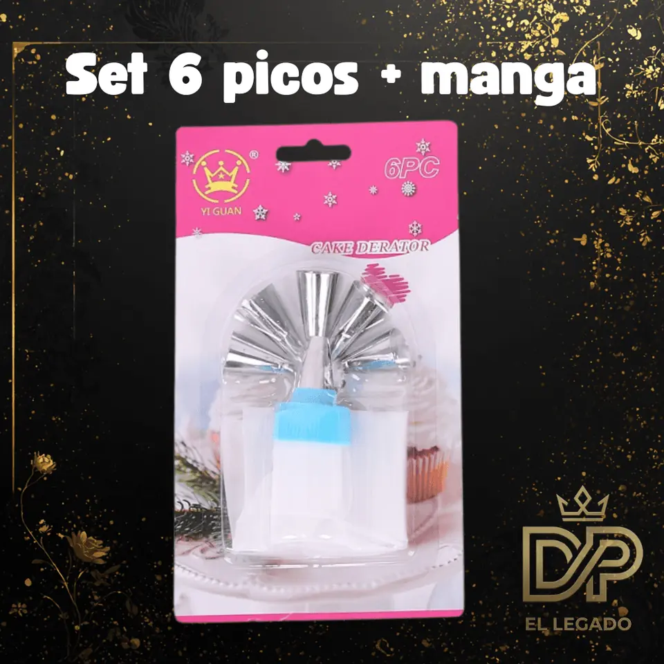 Set 6 picos + manga
