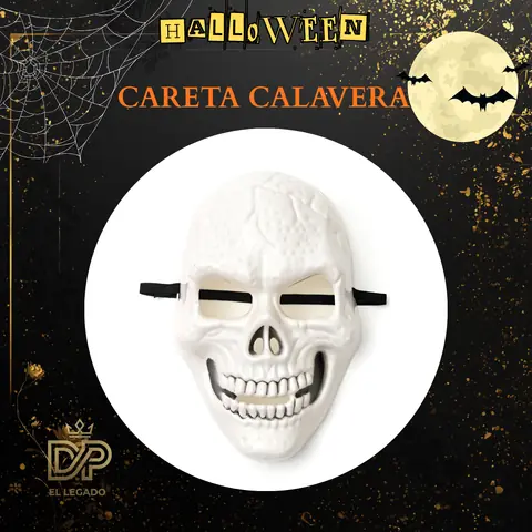 Careta calavera x1