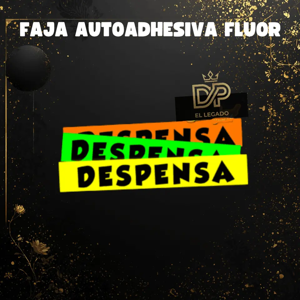 Fajas flúor Despensa - x5 unidades