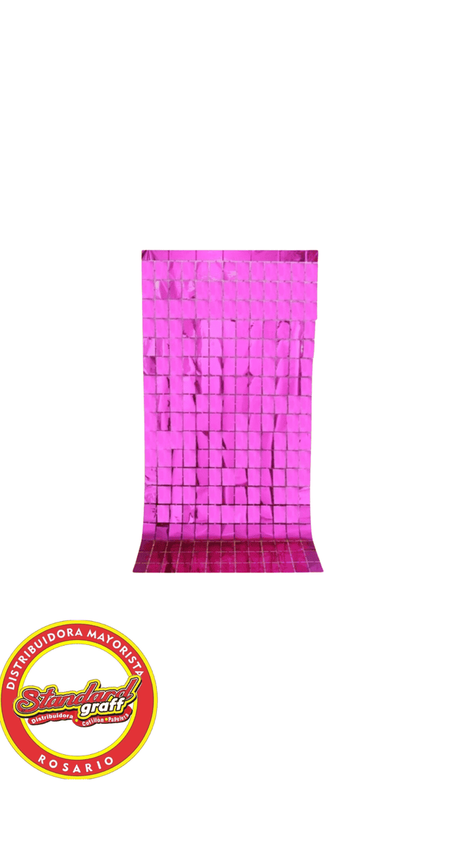 Cortina Bricks Wall Fucsia x 1 unidad