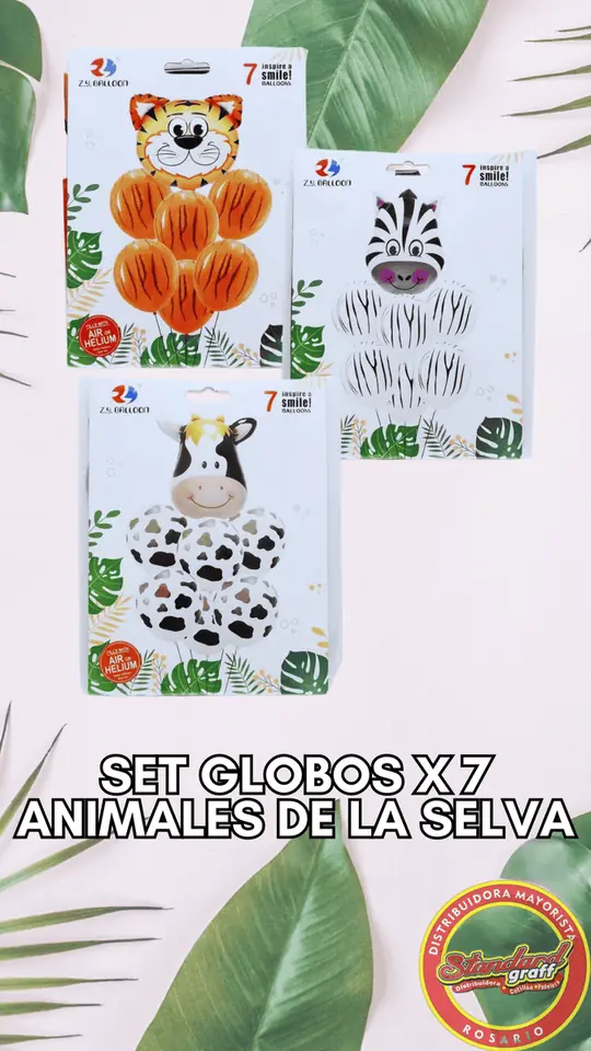 Set globo animales x1