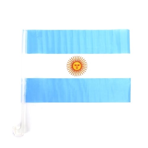 Bandera Argentina p/ auto 30cmx45 x1