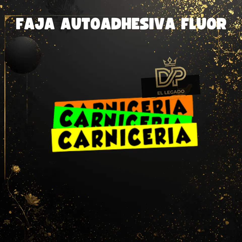 Fajas flúor Carnicerìa -x5 unidades