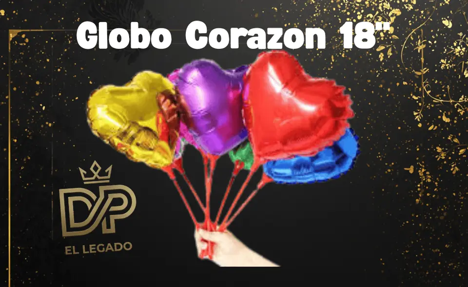 Globo corazón 18" (45cm) Fucsia x5