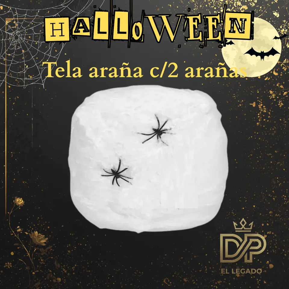 Telaraña con dos Arañas - Halloween