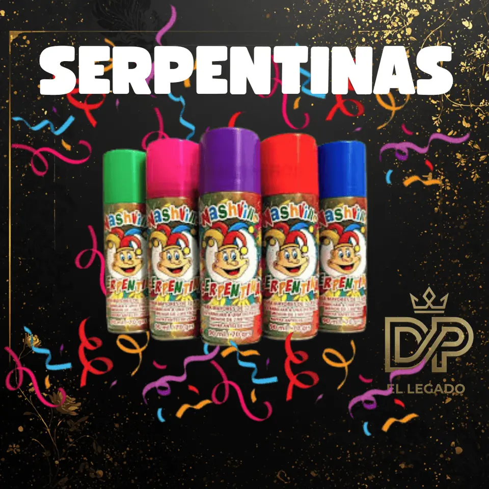 Serpentina Nashville Verde x 1 unidad