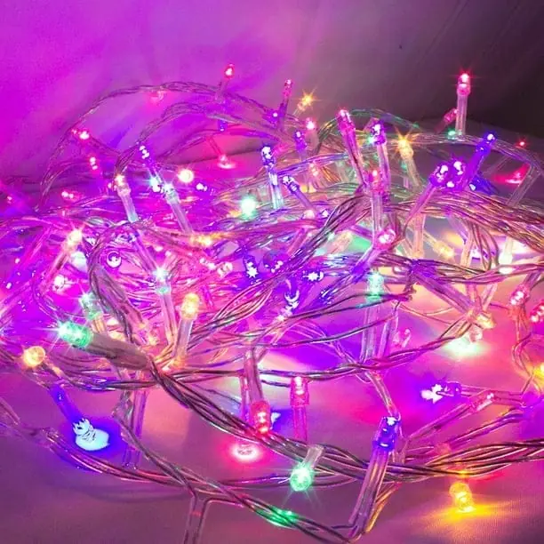 Luces led 100 multicolor 10secuencias 10m 220v x1