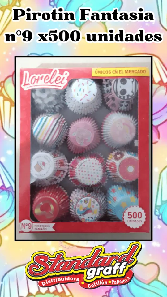Pirotines fantasia nº9 x500 unidades