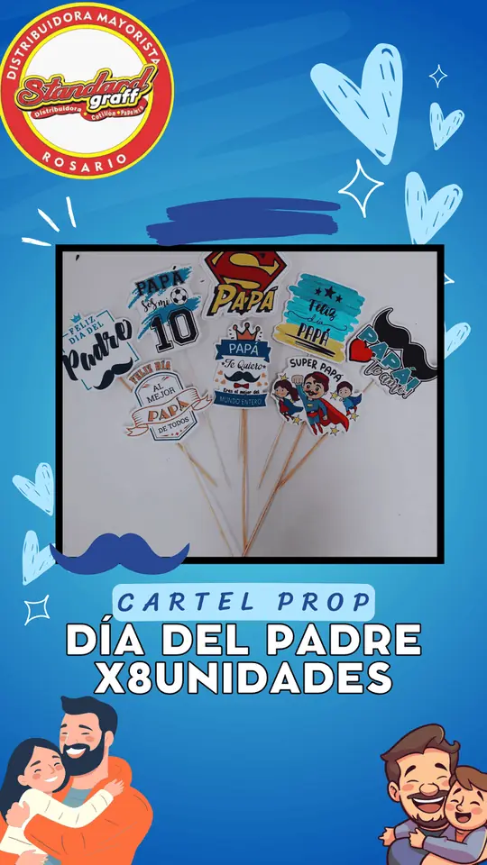 Carteles Props x8 Dia del padre