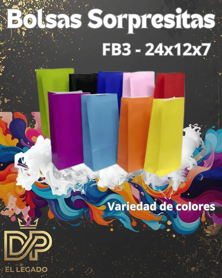 Bolsa sorpresita lisa Verde Oscuro x50