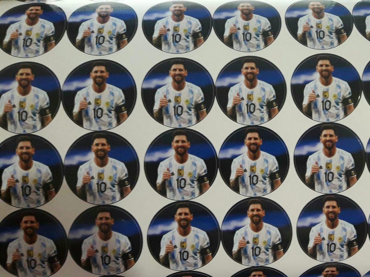 Sticker en vinilo troquelado x10