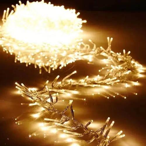 Luces led 100 calida 10secuencias 10m 220v x1
