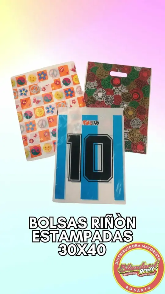 Bolsa Riñon Estampada 30x40 - x50 unidades