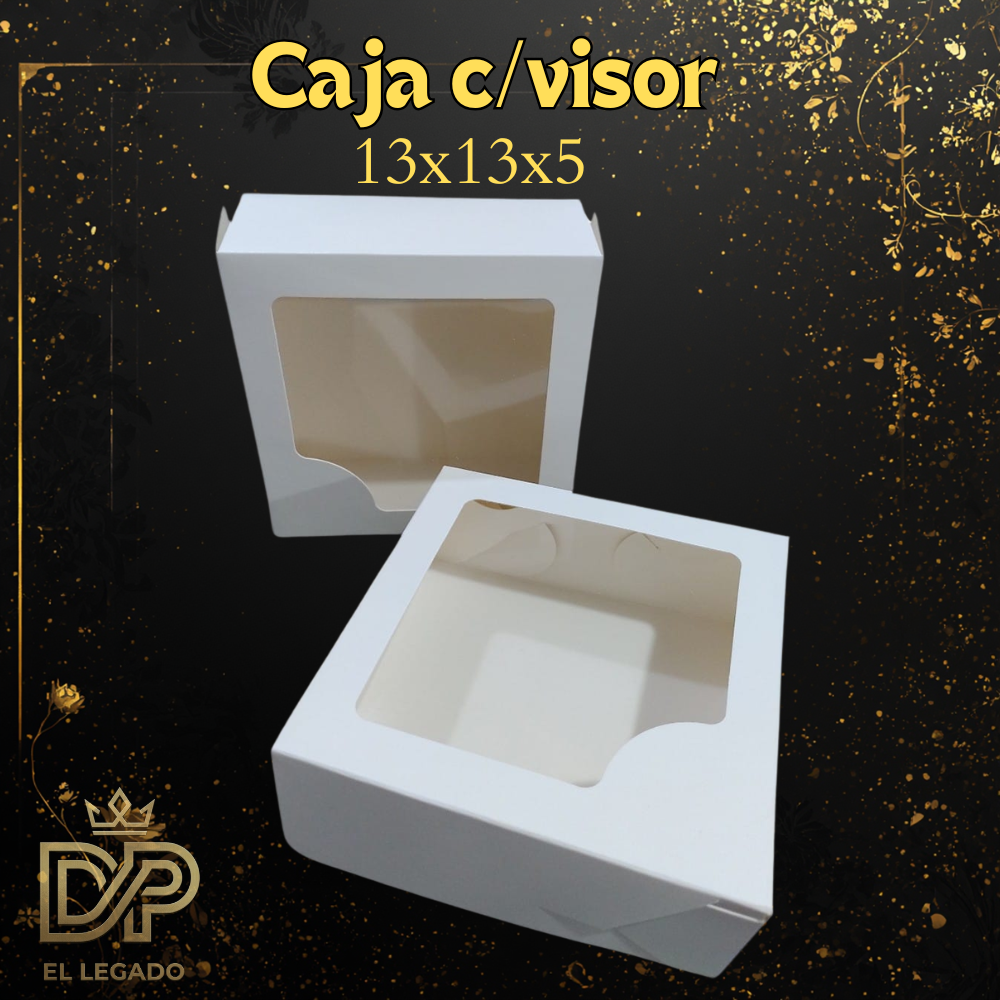 Caja c/visor cuadrado 13x13x6 - x5