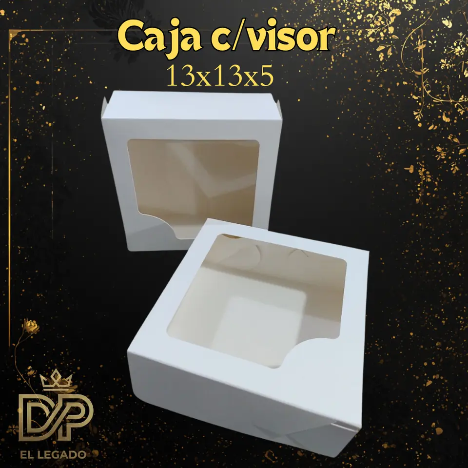 Caja c/visor cuadrado 13x13x6 - x5