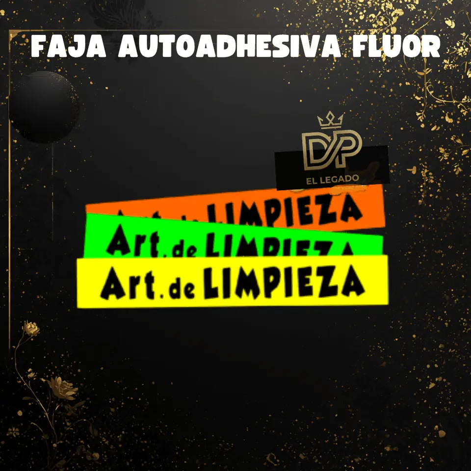 Fajas flúor Art. de Limpieza - x5 unidades