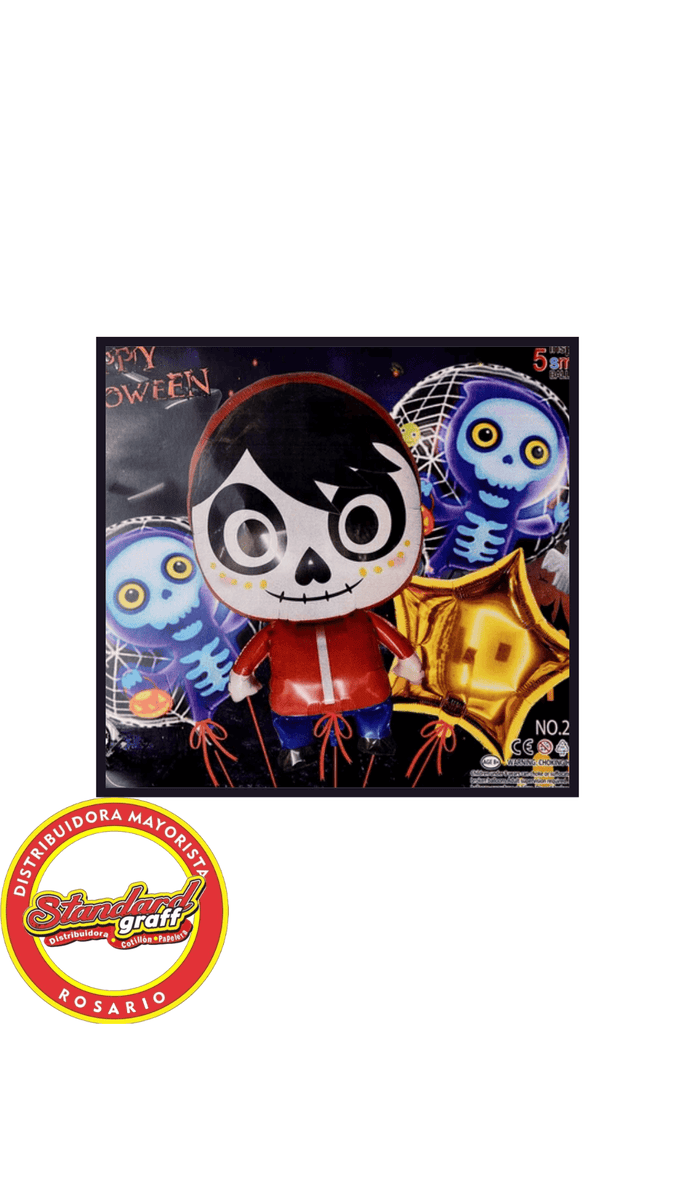 Set x 5 Globos Halloween Modelo 2
