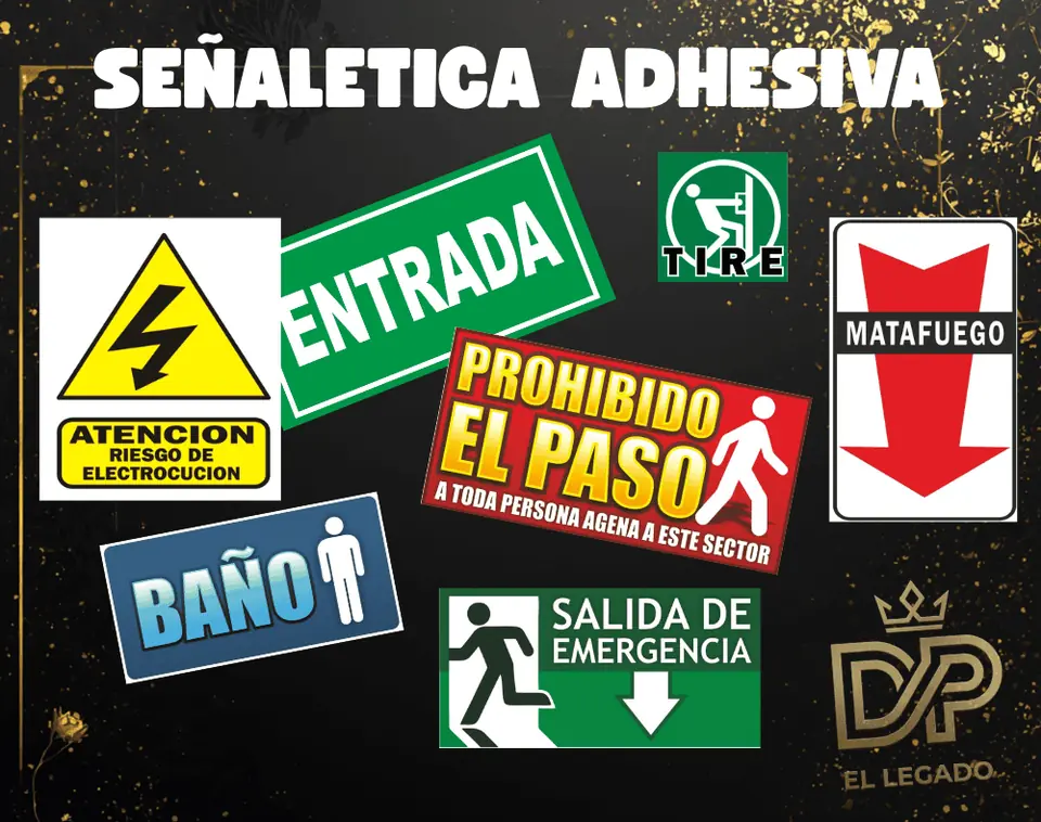 Sticker señaletica 15x30