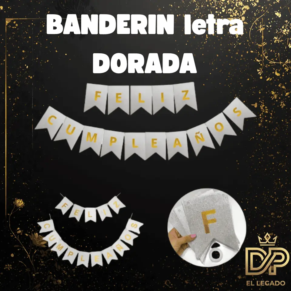 Banderin Feliz cumple Laser – Azul x1 unidad