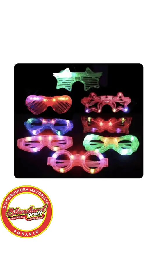 Lentes con 6 led x 1 unidad