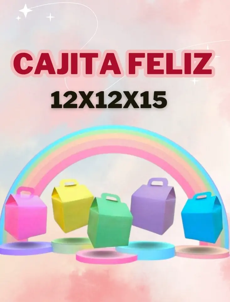 Cajita feliz 12x12x15 cm - x5