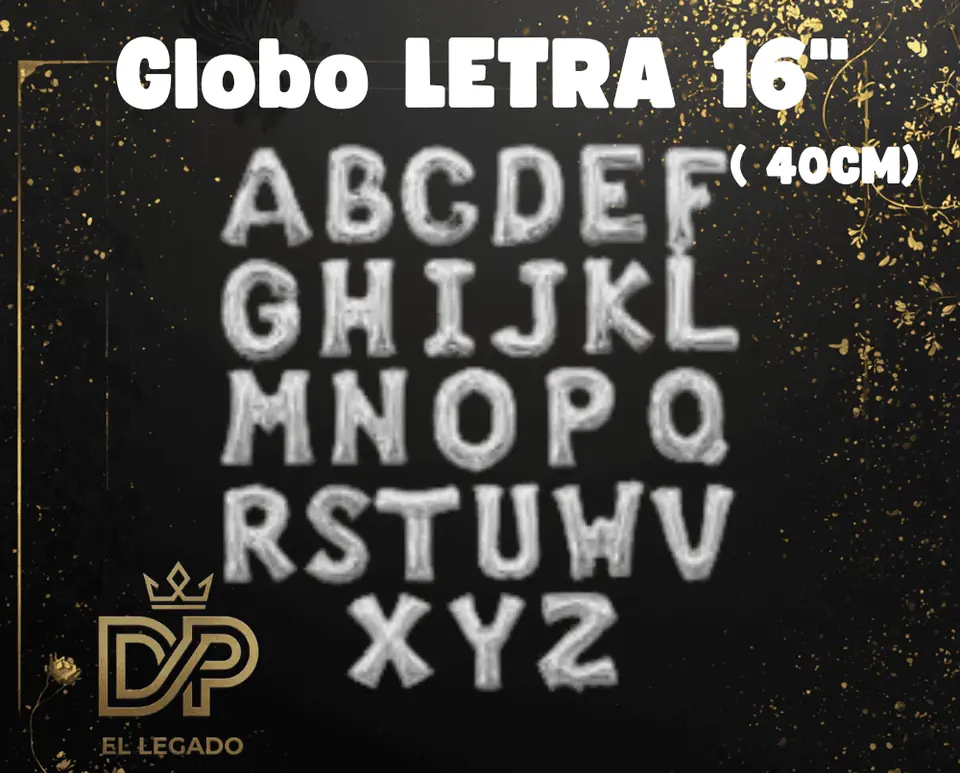 Globo 16" Letra F Plata x5