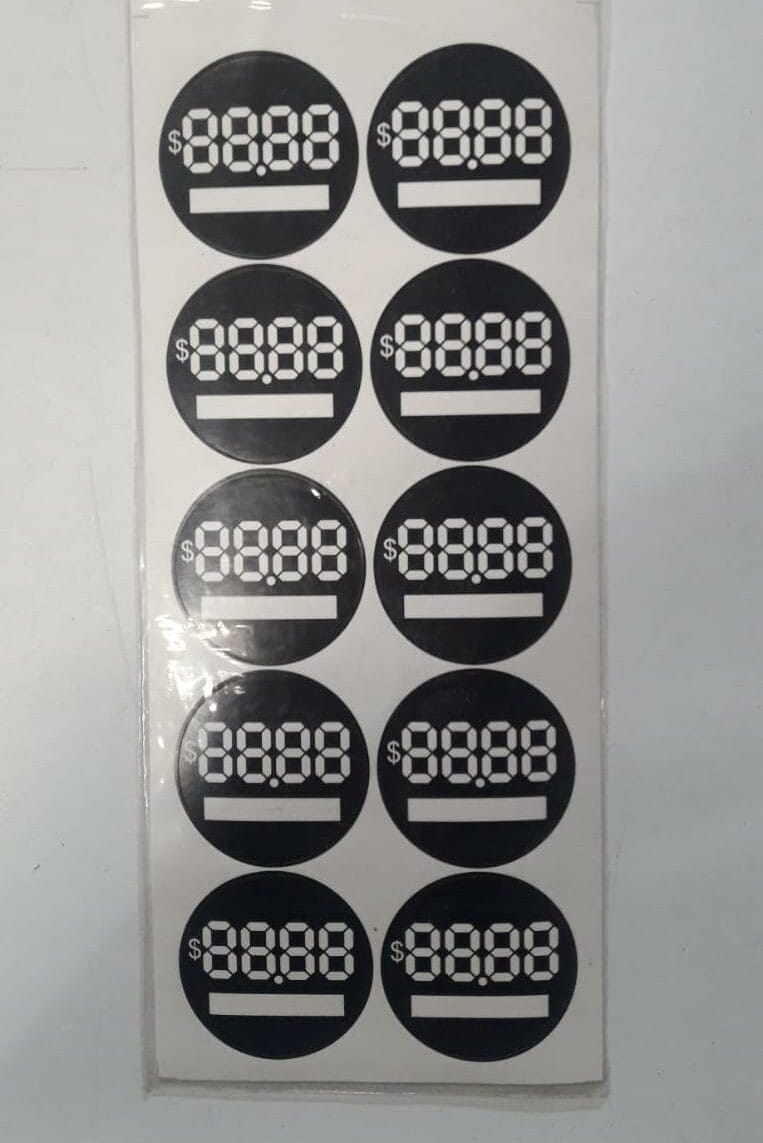 Sticker digital redondo x10