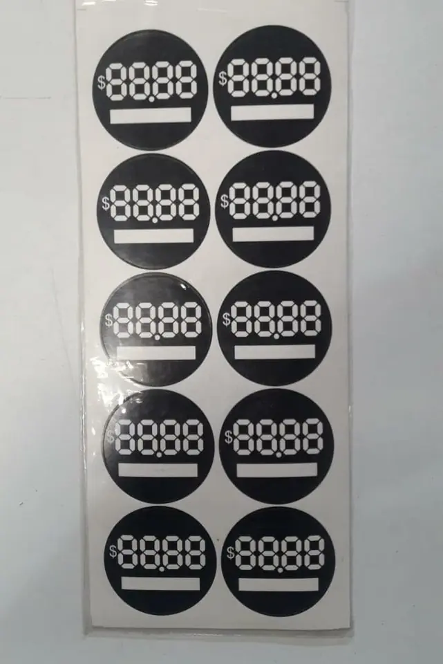 Sticker digital redondo x10