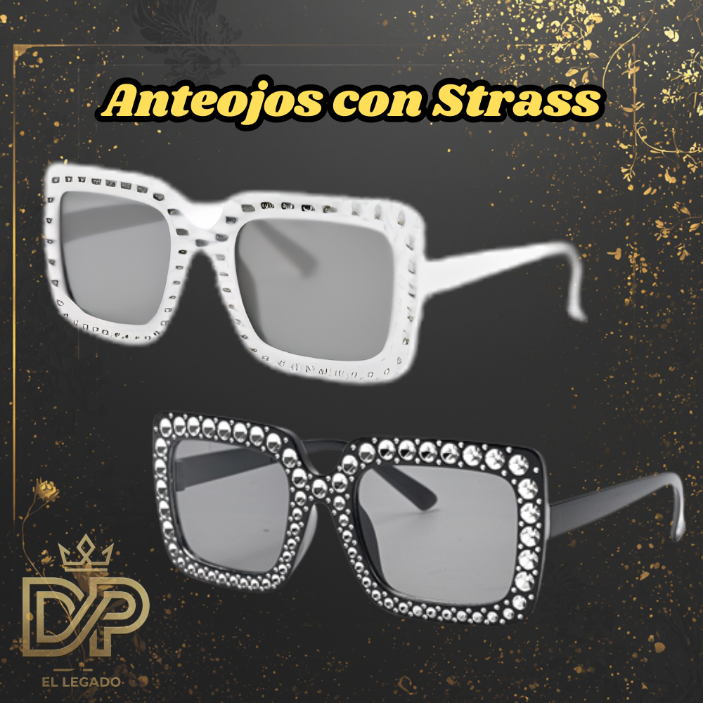 Anteojo plastico c/strass x1