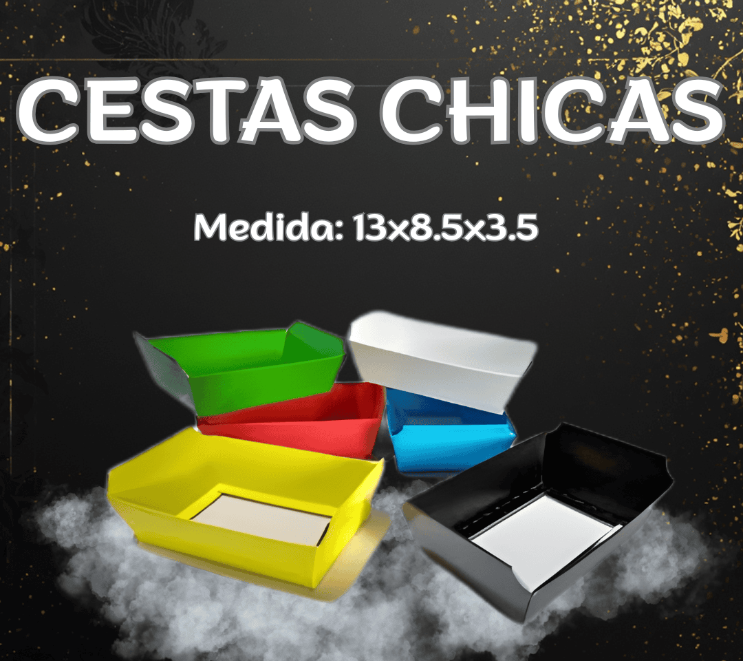 Cesta chica Rojo 13x8,5x3,5 x 5 unidades